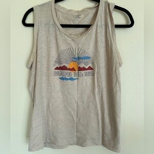 Madewell Cream ‘Camino Del Sol’ Graphic Tank Top